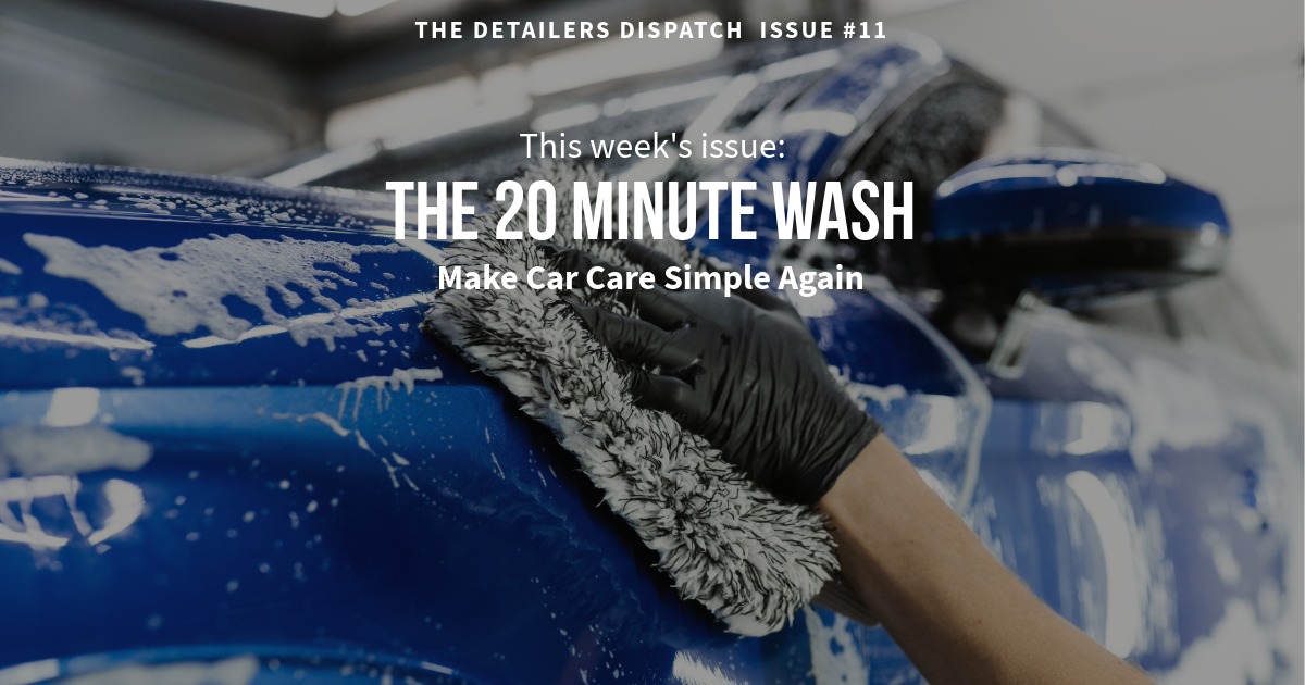 How to wash your car in 20 minutes