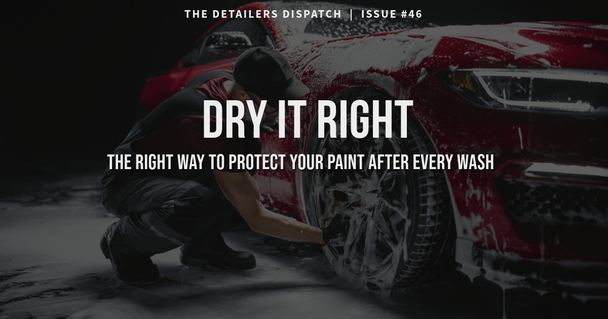 How to dry your car without scratching the paint