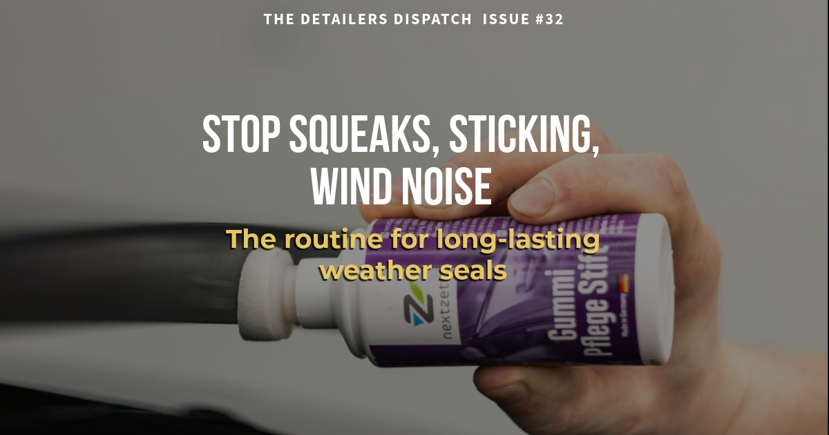Conditioning Your Car's Weather Seals
