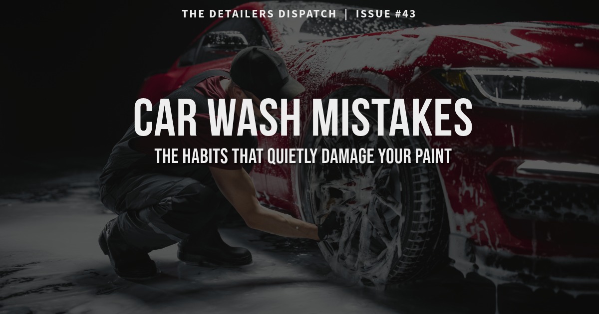 Car wash mistakes people make