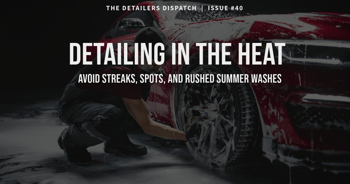 Detaling in the Heat. Summer Detailing